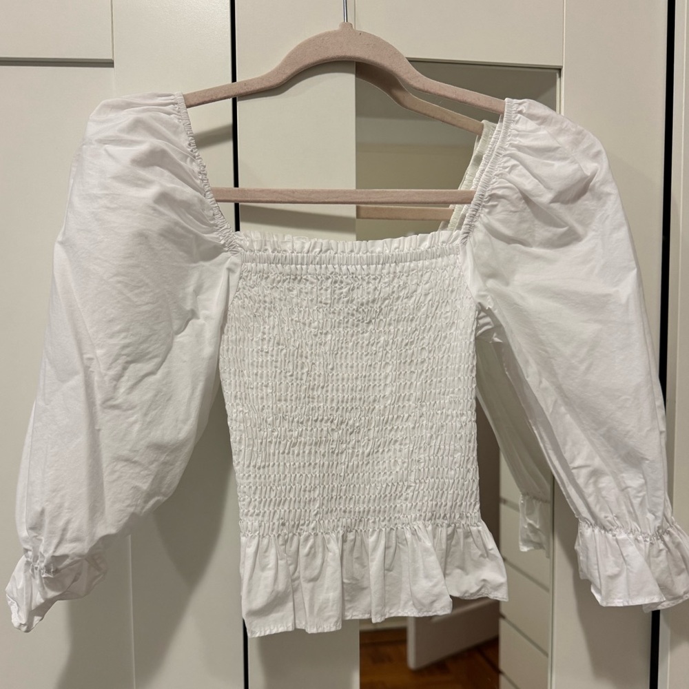 Zara Poplin Crop Top